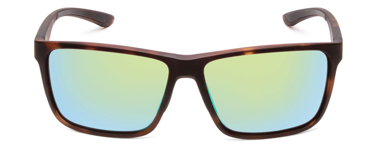 Front View of Smith Riptide Sunglasses Tortoise Brown Gold/CP Glass Polarize Green Mirror 57mm