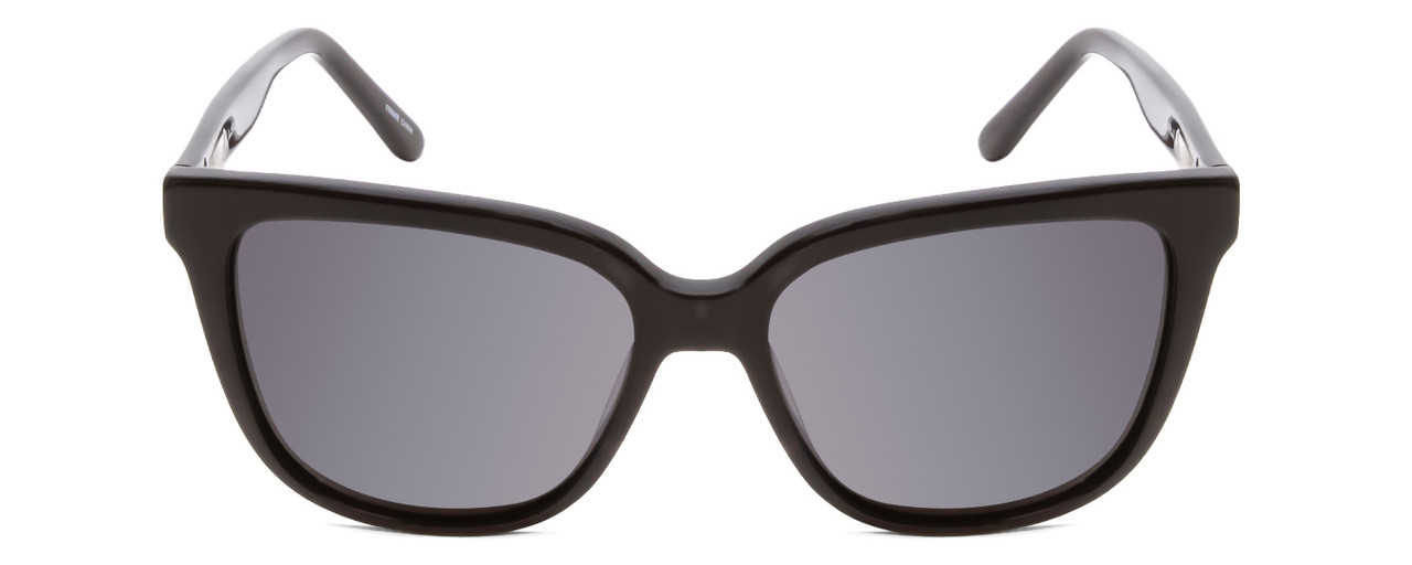 Front View of Ernest Hemingway H4737 Unisex Cateye Designer Sunglasses in Black&Blue/Grey 55mm