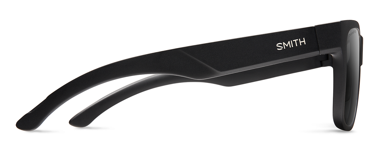 Side View of Smith Lowdown 2 Unisex Sunglass Black/Photochromic ChromaPop Polarize Black 55mm