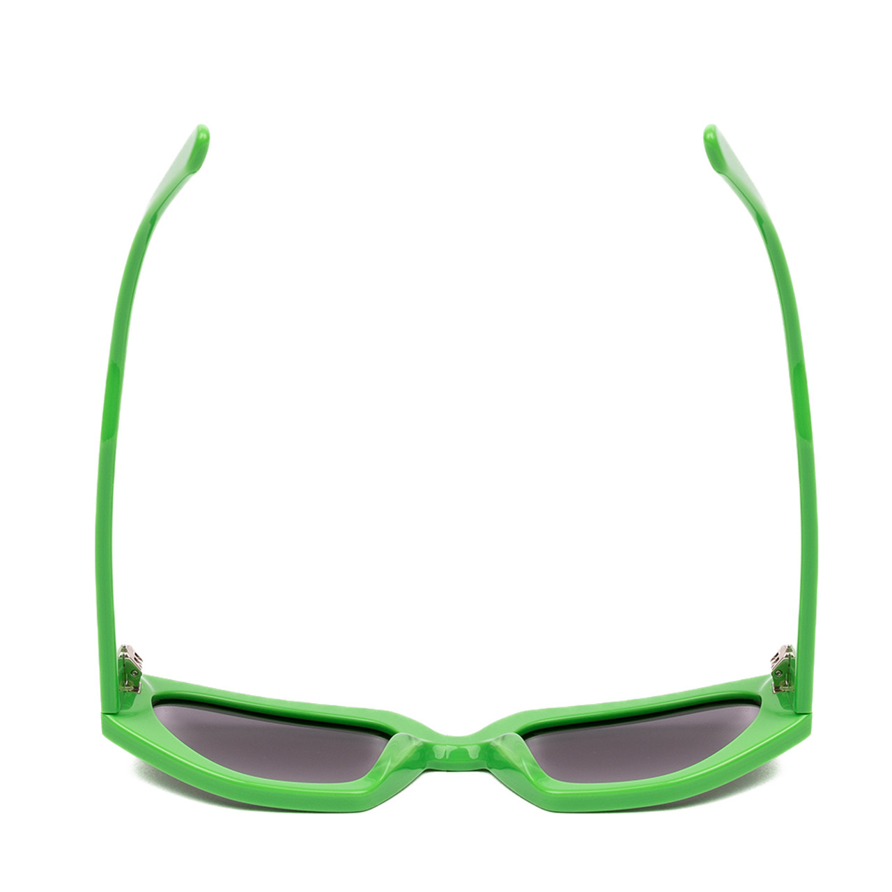 Top View of SITO SHADES AXIS Women's Designer Sunglasses in Neon Green Flash/Iron Gray 55 mm