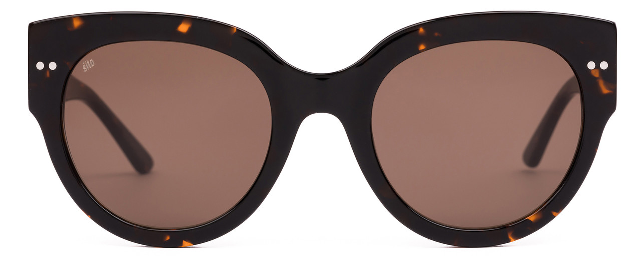 Front View of SITO SHADES GOOD LIFE Womens Designer Sunglasses Demi-Tortoise Havana/Brown 54mm