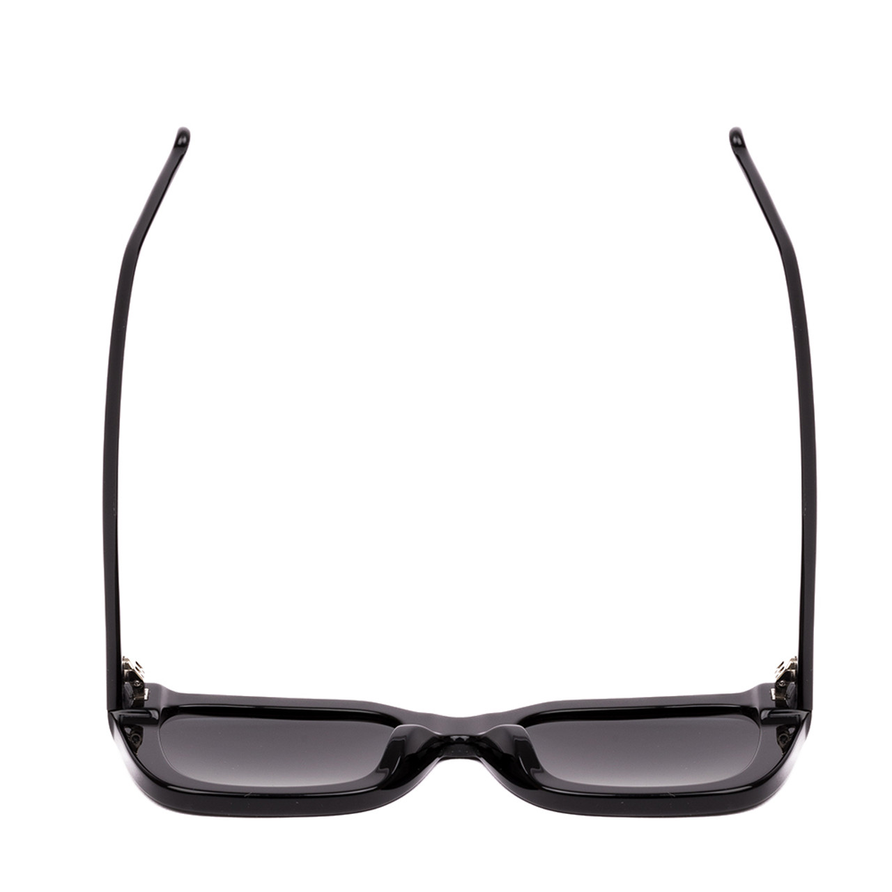 Top View of SITO SHADES HARLOW Womens Square Full Rim Designer Sunglasses in Black/Gray 52mm