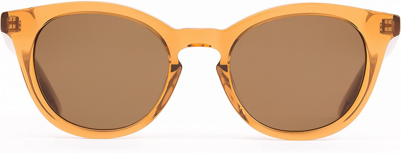 Front View of SITO SHADES NOW OR NEVER Women's Sunglasses in Tobacco Orange Crystal/Brown 50mm