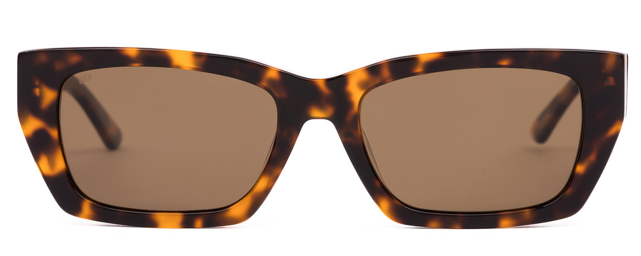 Front View of SITO SHADES OUTER LIMITS Unisex Square Sunglass Honey Tortoise Havana/Brown 54mm