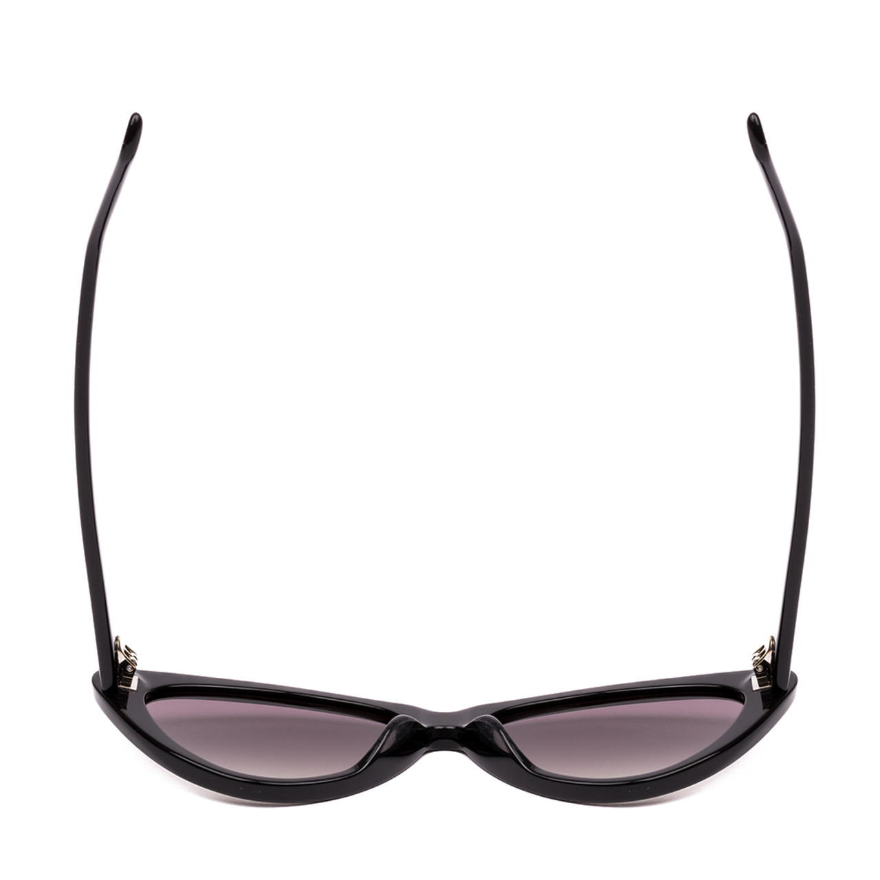Top View of SITO SHADES SEDUCTION Cat Eye Designer Sunglasses in Black/Quartz Gradient 57 mm