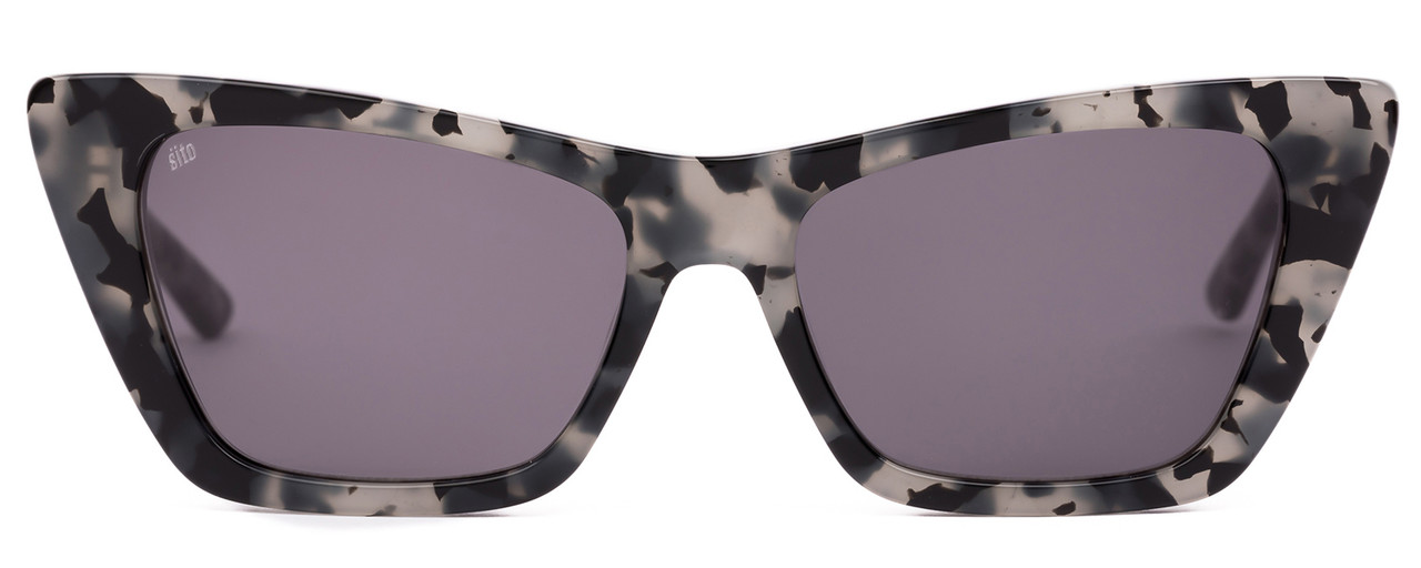 Front View of SITO SHADES WONDERLAND Cat Eye Sunglasses in Black Grey Tortoise/Iron Gray 54 mm