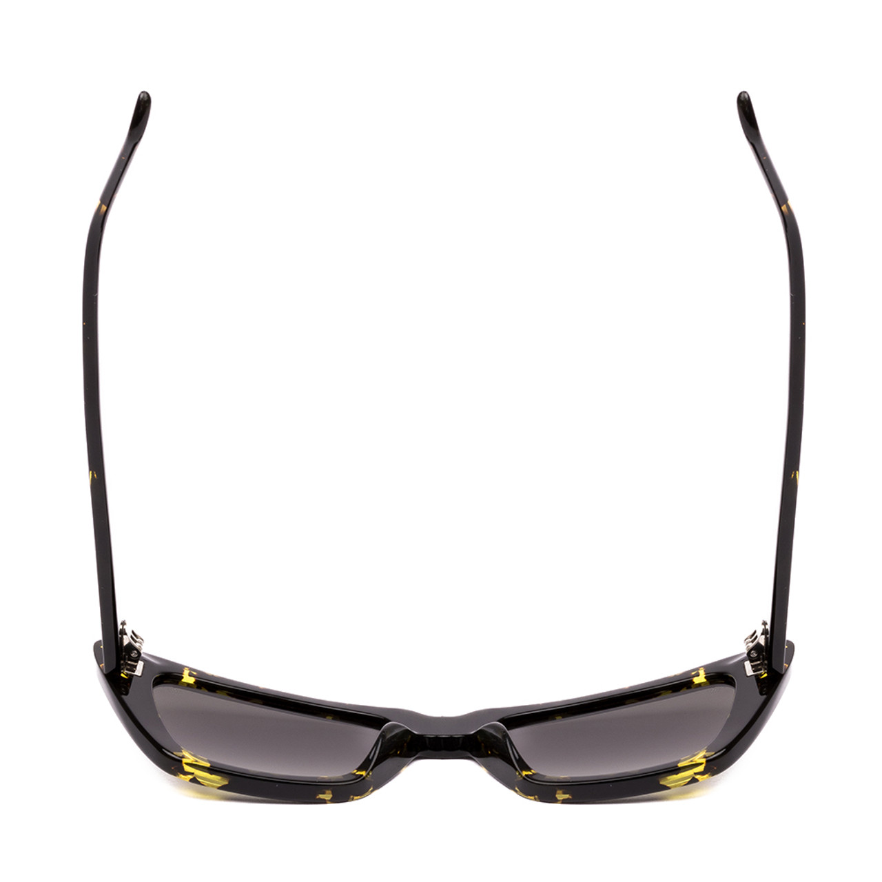 Top View of SITO SHADES WONDERLAND Cat Eye Sunglasses in Black Yellow/Horizon Gradient 54 mm