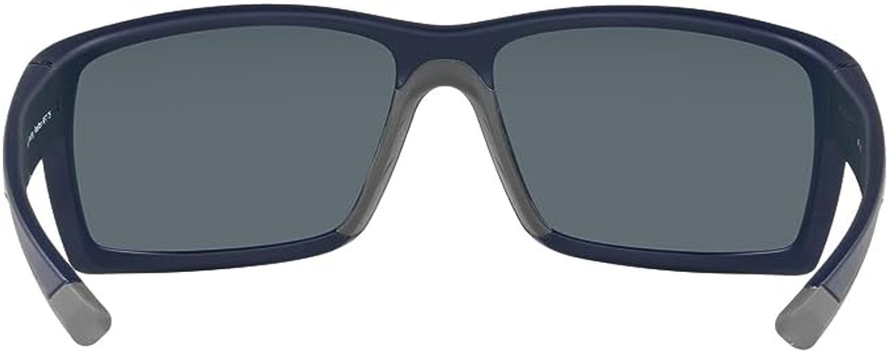 Top View of Costa Del Mar Men Reefton Polarized Rectangular Sunglasses Blue Mirror 580P 64mm