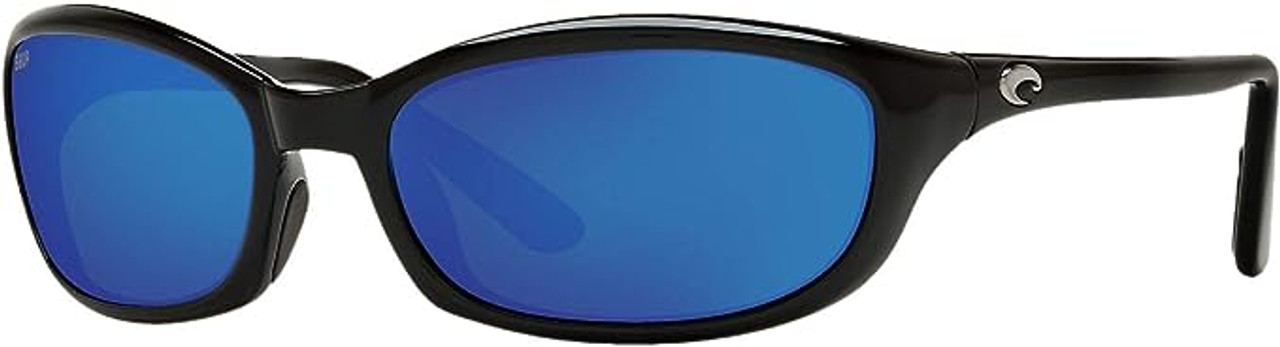 Costa Del Mar Mens Harpoon Polarized Sunglasses Black/Grey Blue Mirror 580P  62mm