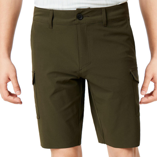 Primary image of Oakley Mens Hybrid Cargo Shorts 21 Dark Brush Green 33 Waist Ellipse Logo Pocket