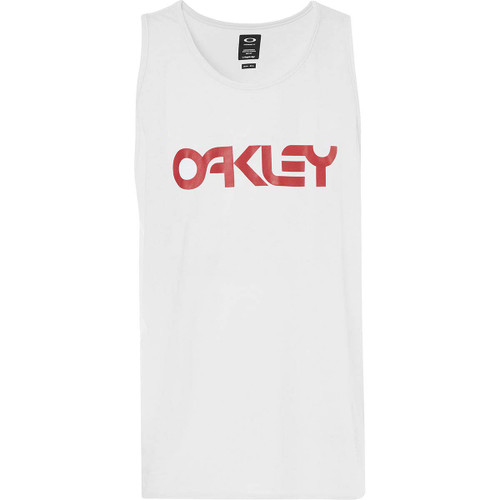 Primary image of Oakley Men's Mark Ii Classic Tank Top Shirt, White Red Logo Extra X-Small XS US
