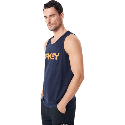 Lifestyle image 1 of Oakley Men's Mark Ii Classic Tank Top Shirt Fathom Blue Logo Extra X-Small XS US