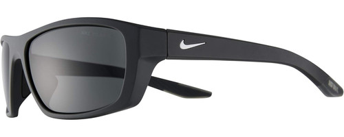 Profile View of NIKE Brazn-Boost-P-CT8177-060 Mens Sunglass Anthracite White/Polarized Grey 57mm