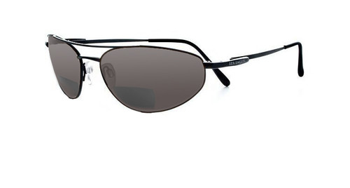 Serengeti Sangro in Satin Black Polarized Bi-Focal Sunglass Readers