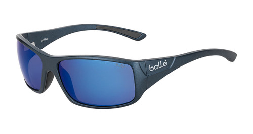 Bollé™ Marine Sunglasses: Kingsnake in Matte-Blue with Polarized Offshore Blue
