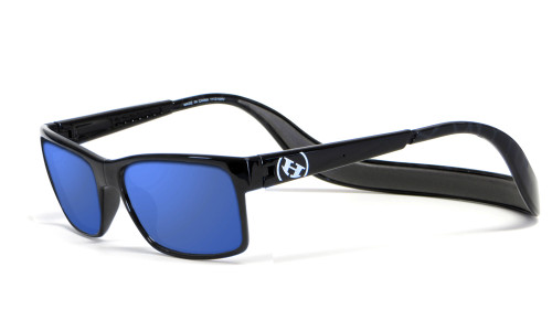 Hoven Eyewear MONIX in Black with Turtle Gloss Grey & Sky Blue Polarized