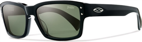 Smith Optics Sunglasses: Chemist in Black & Polarized Grey Green