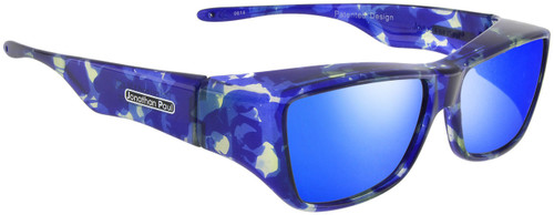 Jonathan Paul Fitovers Eyewear Large Neera in Blue-Blast & Blue Mirror NR002BM