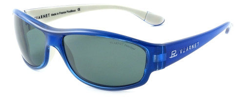 Vuarnet Designer Polarized Sunglasses VL1030-0004 Blue Frame with Grey Tint Lens