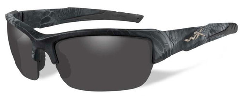 Wiley-X Designer Sunglasses WX Valor in KRYPTEK TYPHON Frame & Polarized Smoke Grey Lens