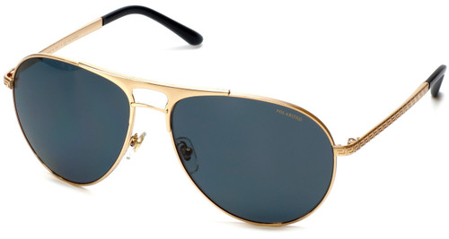 Versace VE2164-100281 Designer Sunglasses in Gold with Polarized Grey Lens