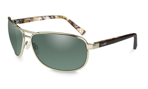 Wiley X Klein in Gold and Polarized Green Lens