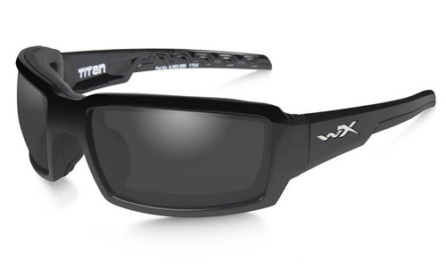 Wiley X Titan in Gloss Black with Polarized Grey Lens
