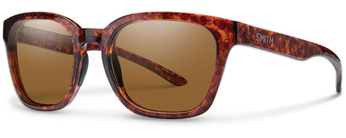 Smith Optics Founder Slim Designer Sunglasses in Vintage Havana with Polarized ChromaPop Brown Lens