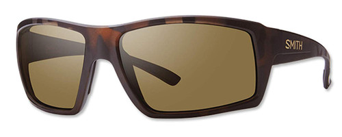 Smith Optics Challis Designer Sunglasses in Matte Tortoise with Polarized Brown Lens