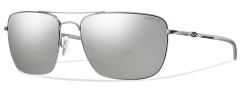 Smith Optics Nomad Sunglasses in Matte Silver with Polarized Platinum Lens