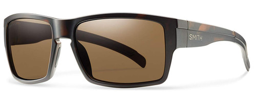 Smith Optics Outlier XL Designer Sunglasses in Matte Tortoise with Polarized Brown Lens