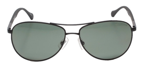 Hugo Boss Polarized Aviator Sunglasses B0824-0YZ2 in Black with Green Lens