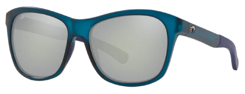 Costa Del Mar Vela Polarized Sunglasses Ocearch Teal Blue/Grey Mirror 580G Glass