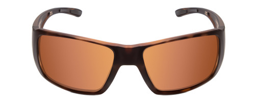 Front View of Smith Guides Choice Sunglasses Matte Tortoise Gold/CP Glass Polarized Brown 63mm