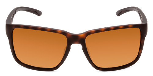 Front View of Smith Emerge Unisex Sunglasses Matte Tortoise Havana Gold/CP Polarize Brown 60mm