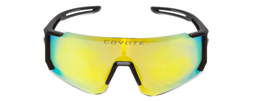 Coyote Cobra Pit Viper Style Polarized Sunglasses Black Grey & Gold Mirror 132mm