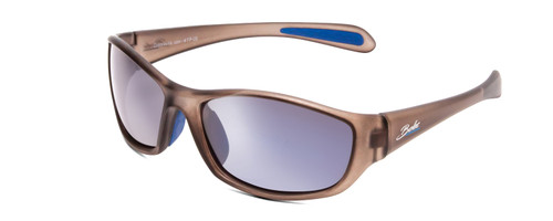 Profile View of Coyote FP-05 Unisex Designer Polarized Sunglasses in Matte X-Tal Grey/Blue 60 mm