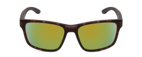 Front View of Smith Basecamp Unisex Sunglass Tortoise Brown Gold/CP Polarize Green Mirror 58mm