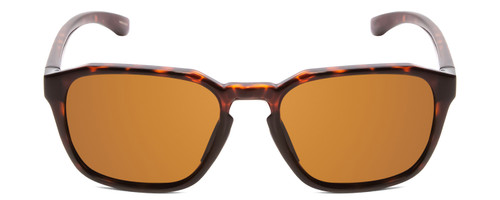 Front View of Smith Contour Square Designer Sunglasses in Tortoise Gold & Polarized Brown 56mm