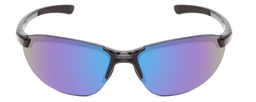 Front View of Smith Parallel 2 Sunglasses Mediterranean/Polarized Blue Mirror&Ignitor Red 71mm