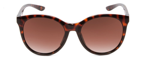 Front View of Smith Bayside Unisex Cateye Sunglass Tortoise Gold/Polarized Brown Gradient 54mm