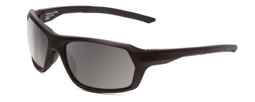Profile View of Smith Optics Rebound Elite Unisex Sunglasses in Matte Black/Polarized Gray 59 mm