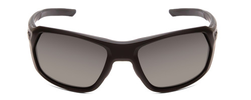 Front View of Smith Optics Rebound Elite Unisex Sunglasses in Matte Black/Polarized Gray 59 mm