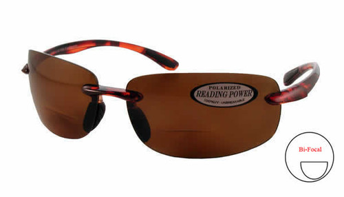 Grand Banks Polarized Bi-Focal Readers: 471BF in Tortoise & Amber