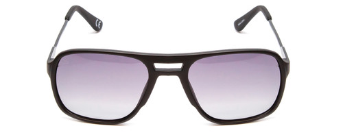 Front View of Prive Revaux 3.0.5 Unisex Aviator Sunglasses Black/Gunmetal/Polarize Purple 56mm