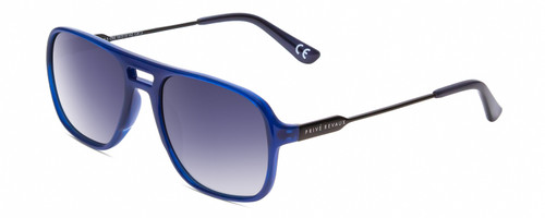 Profile View of Prive Revaux 3.0.5 Pilot Sunglasses Crystal Blue/Gunmetal/Polarized Blue 56 mm