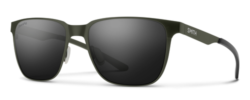 Profile View of Smith Lowdown Unisex Sunglass Green/Photochromic ChromaPop Polarized Black 54 mm