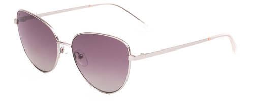 Profile View of SITO SHADES CANDI Womens Pilot Designer Sunglasses Silver/Quartz Gradient 59mm