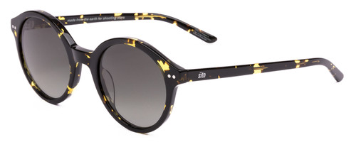 Profile View of SITO SHADES DIXON Unisex Sunglasses Yellow Black Tortoise/Horizon Gradient 52 mm