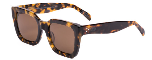 Profile View of SITO SHADES HARLOW Women's Designer Sunglasses Amber Tortoise Havana/Brown 52 mm